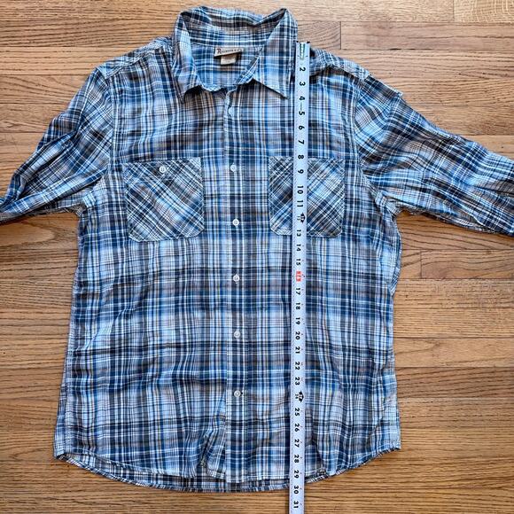 Roebuck & Co. Plaid Button-Up Men's Long Sleeve Shirt in XL - Picture 7 of 9